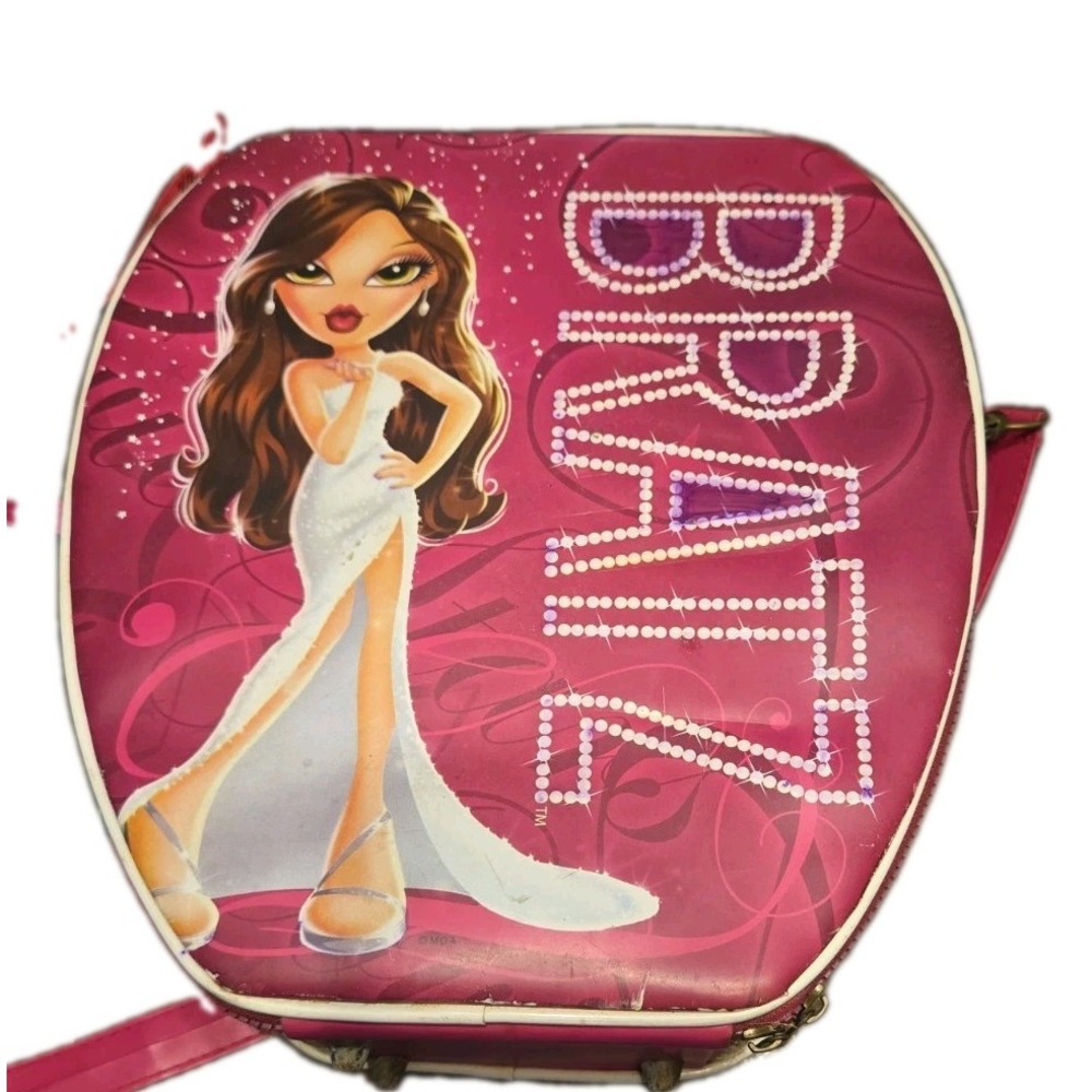 Vintage Y2K Bratz Movie Hard Case Two Sided W/ Handle & Zipper Bag & Strap 2000